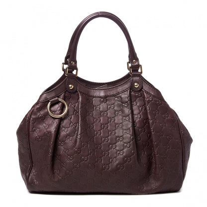 Gucci Guccissima Medium Sukey Tote Chocolate 1 of 8