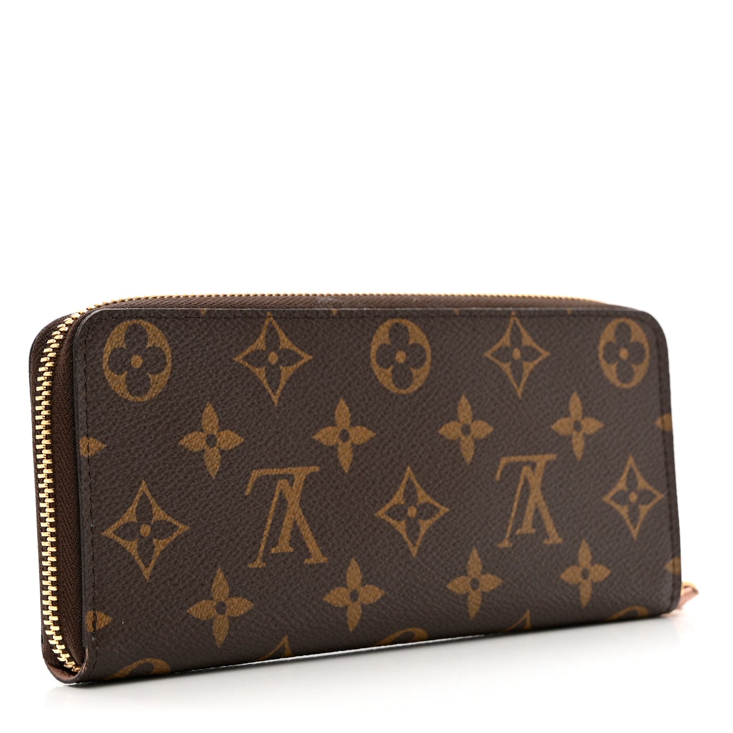 Monogram Clemence Wallet Rose Ballerine