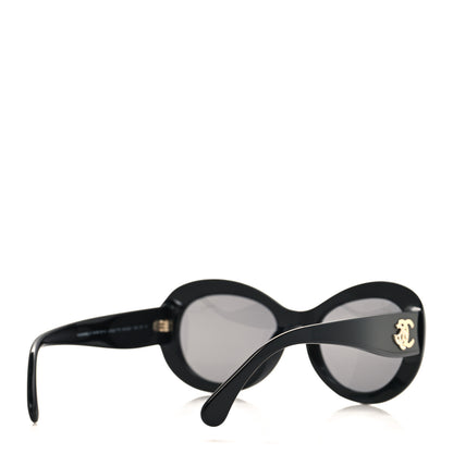 Chanel Acetate Polarized Oval CC Sunglasses 5469-B-A 4 of 8