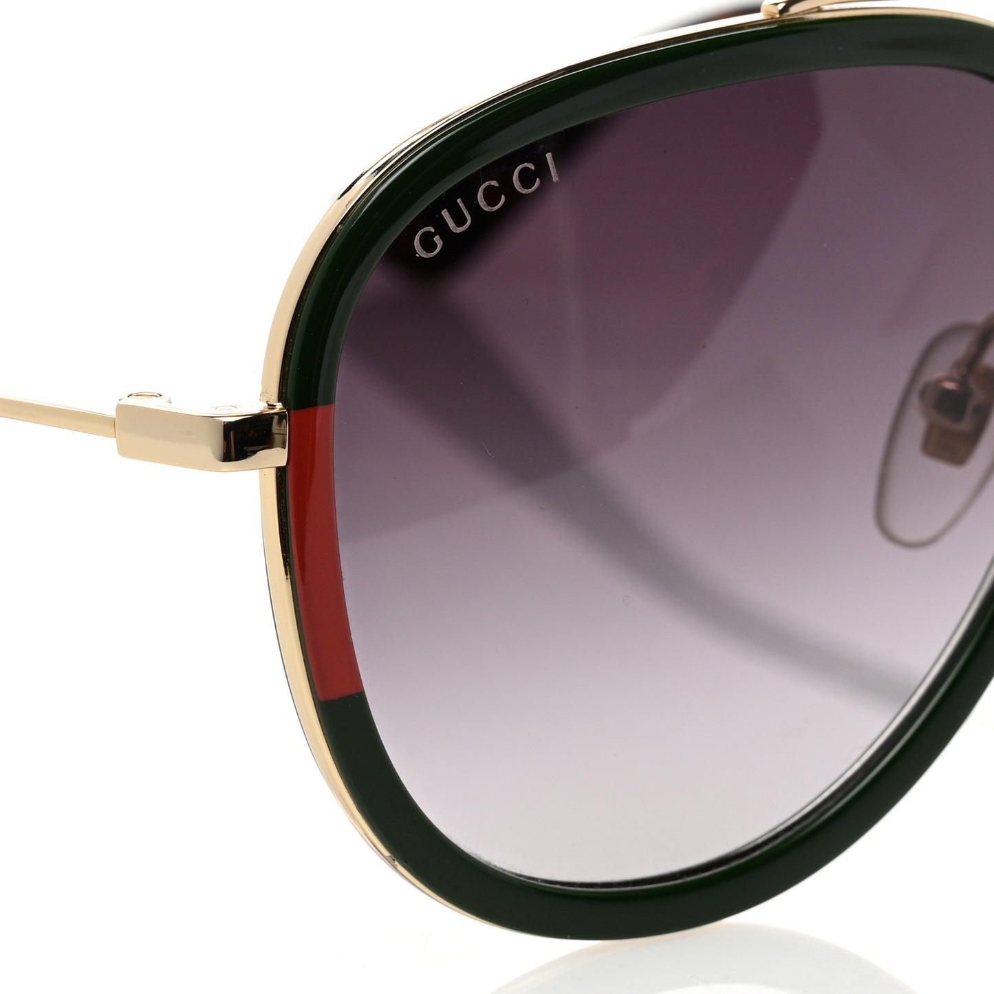 Web Aviator Sunglasses GG0062S Green Red