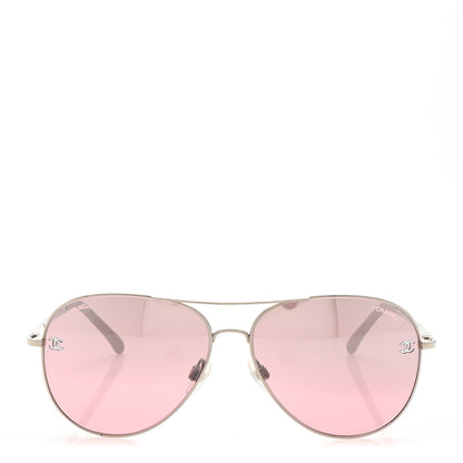 Chanel Aviator CC Sunglasses 4189-T-Q Pink 2 of 8