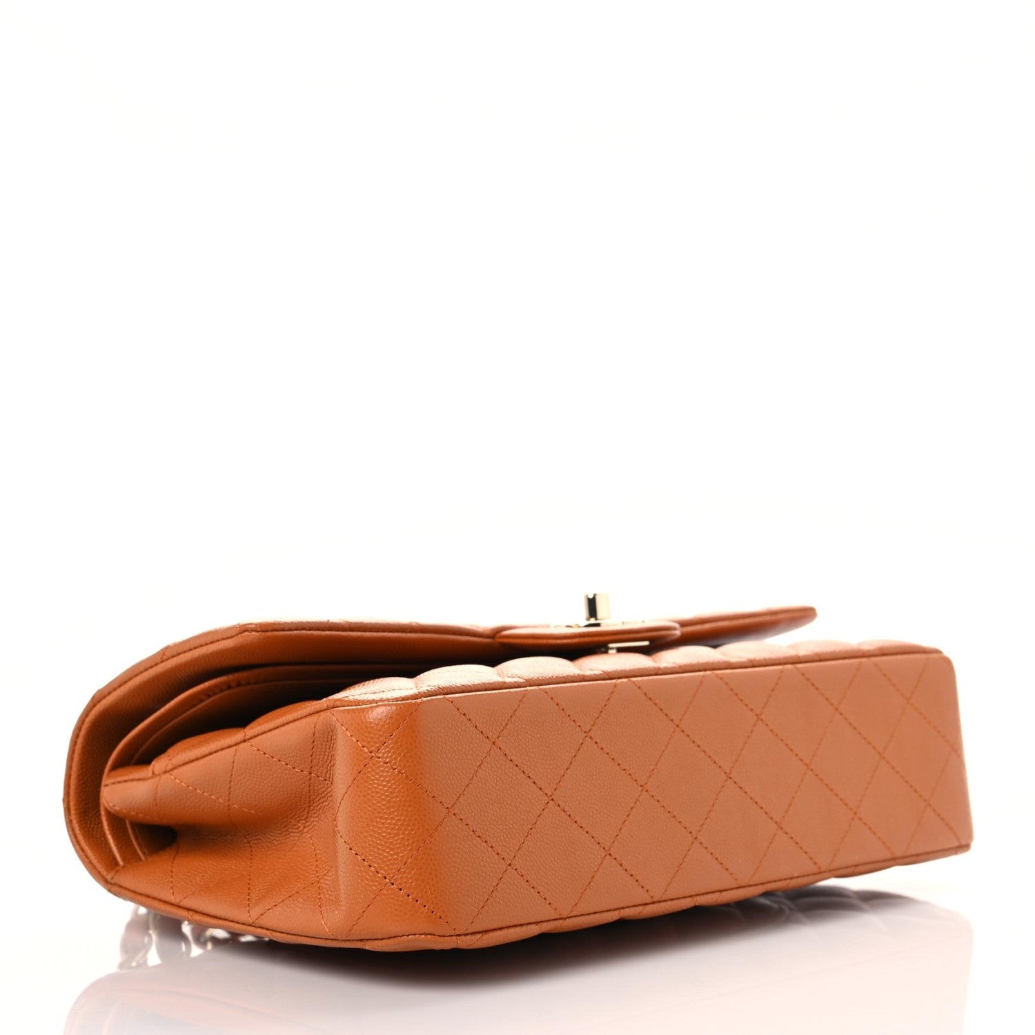 Chanel Caviar Quilted Medium Double Flap Light Brown 5 of 10