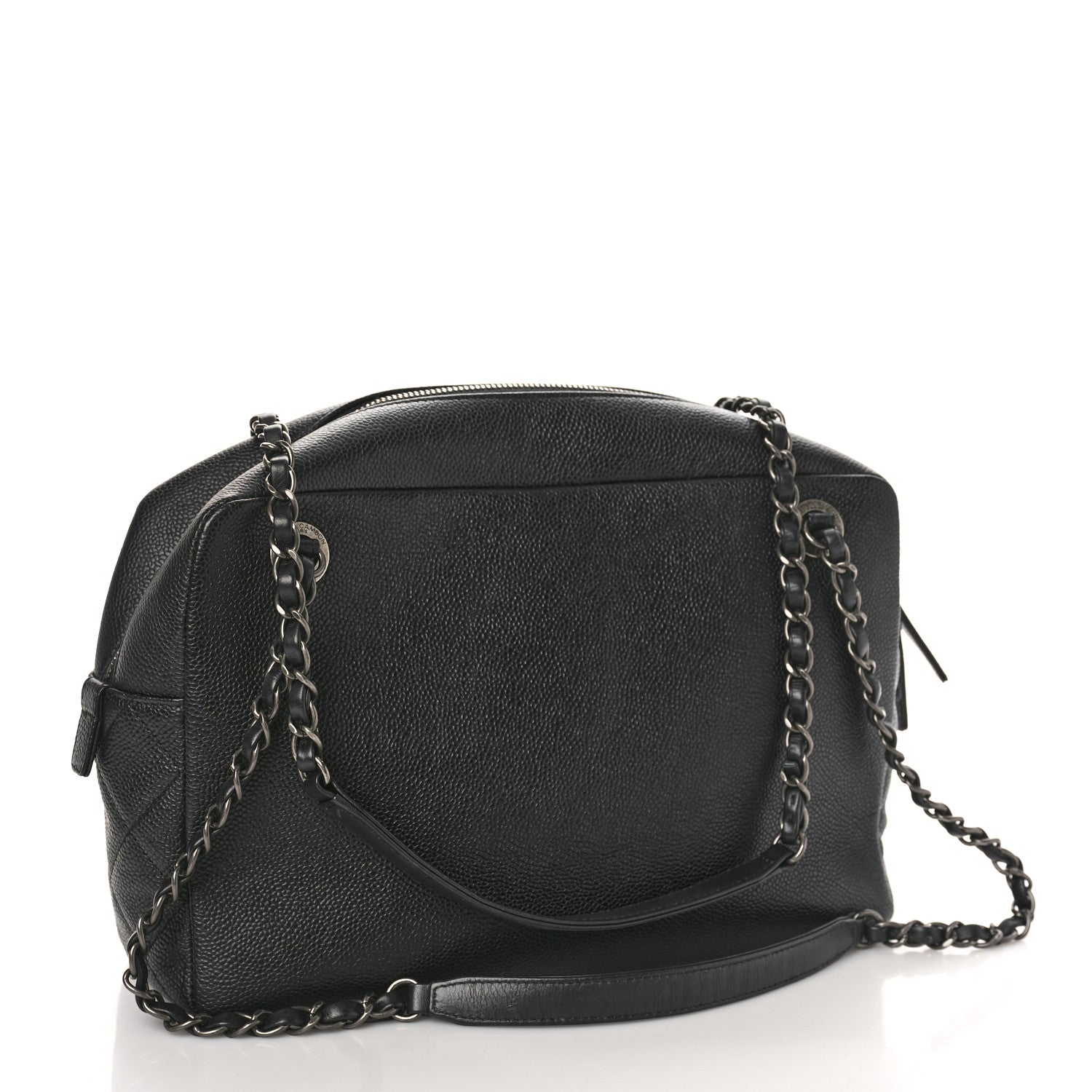 Chanel Caviar Lambskin Quilted Coco Break Camera Case Black 3 of 9