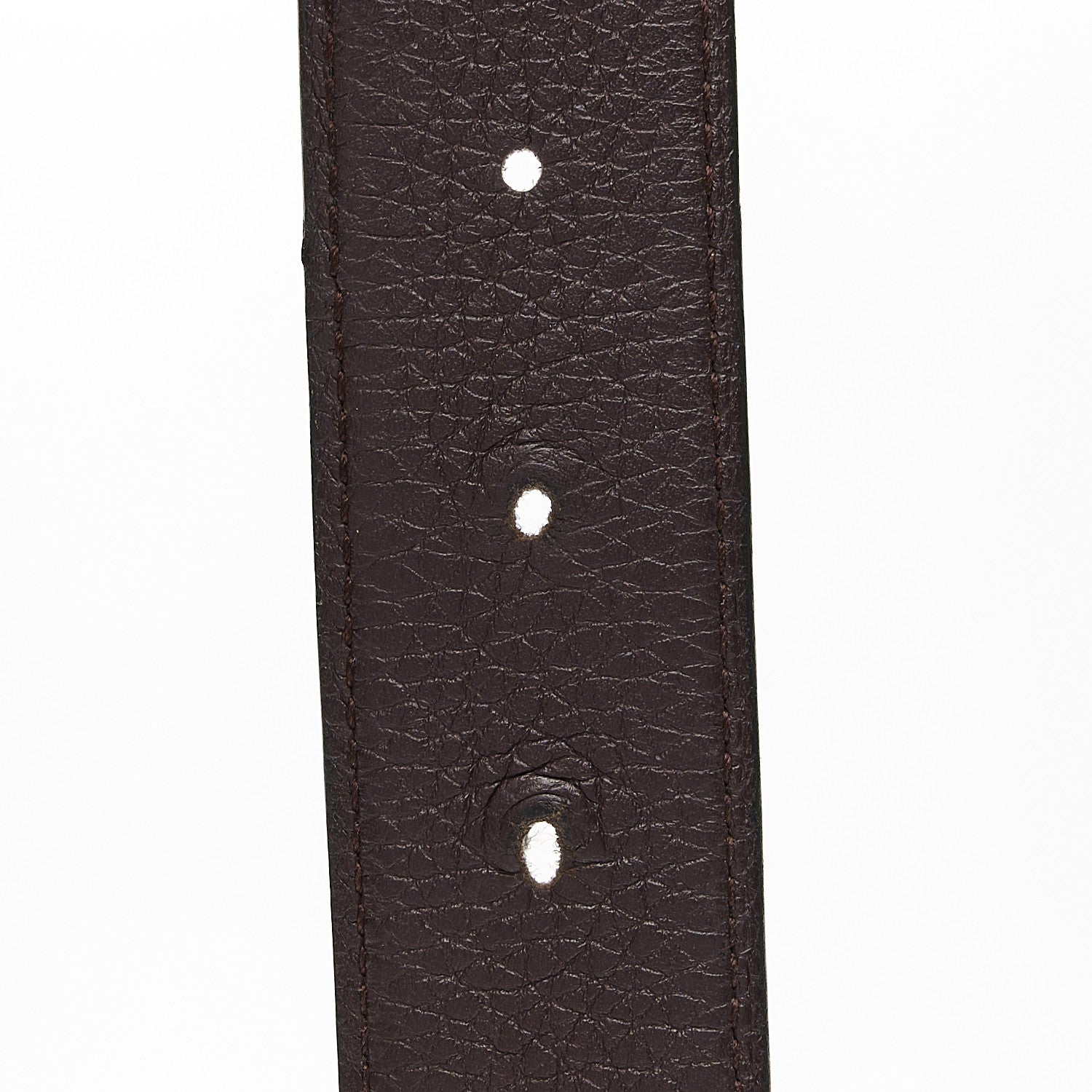 Hermes Box Togo 32mm H Belt 90 36 Black Chocolate 8 of 12