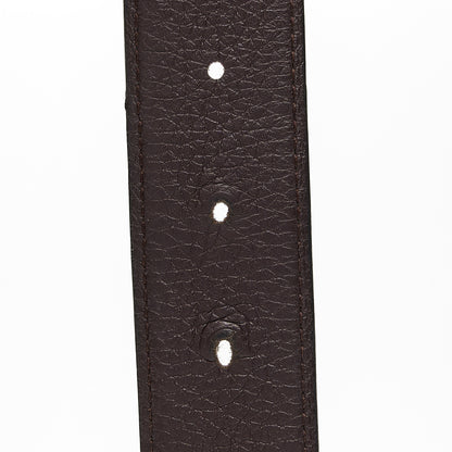 Hermes Box Togo 32mm H Belt 90 36 Black Chocolate 8 of 12
