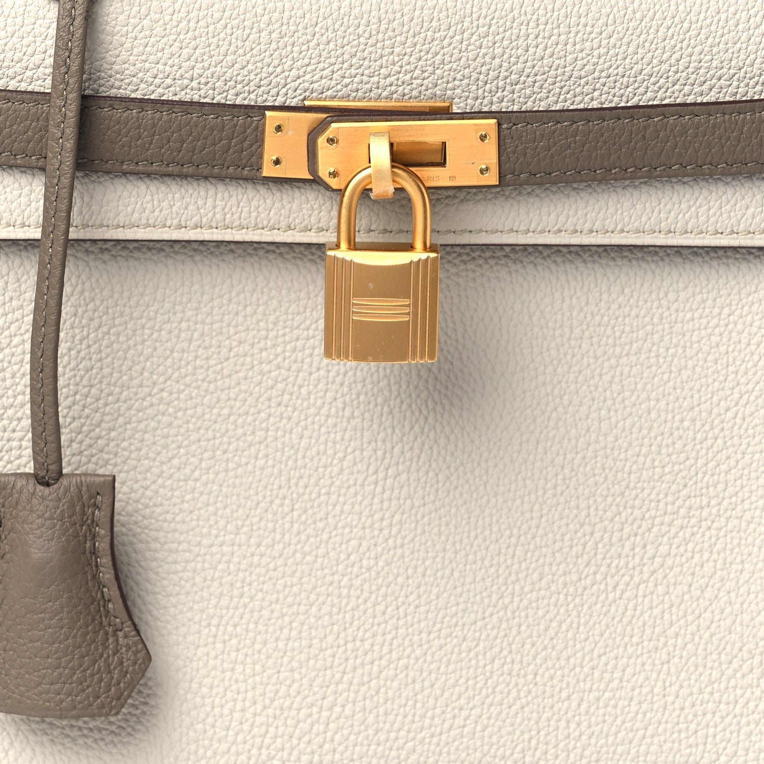 Hermes Togo Horseshoe Kelly Retourne 25 Beton Etoupe 7 of 10
