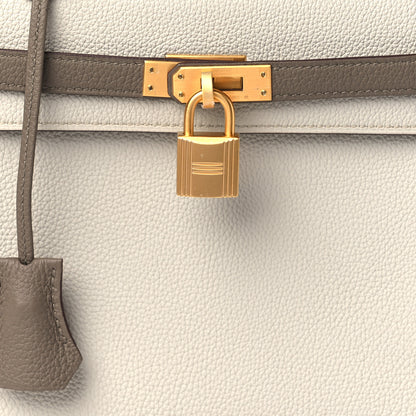 Hermes Togo Horseshoe Kelly Retourne 25 Beton Etoupe 7 of 10
