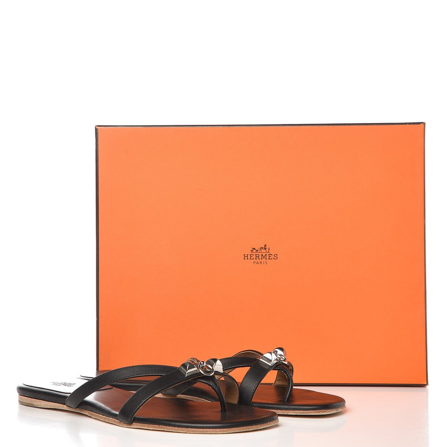 Nappa Calfskin Corfou Sandals 38 Black