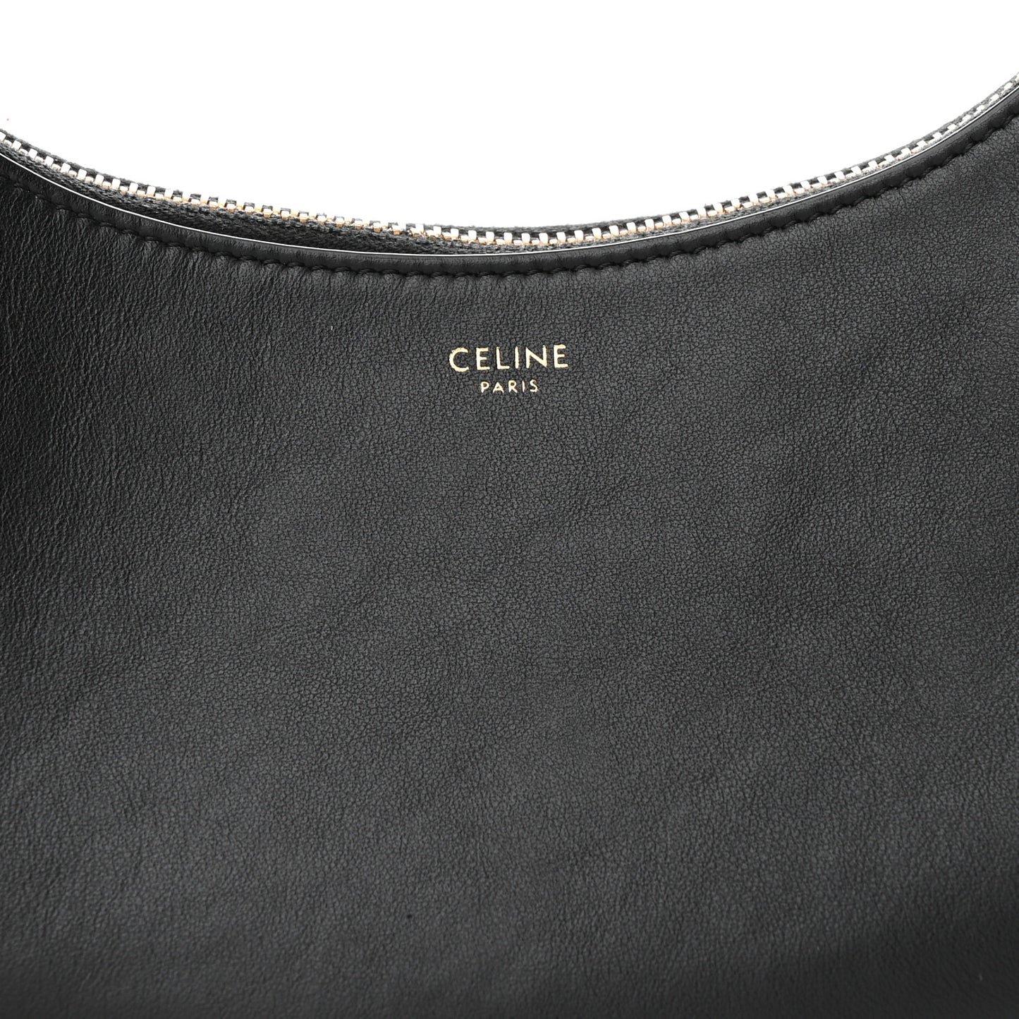 Smooth Calfskin Medium Strap Ava Shoulder Bag Black
