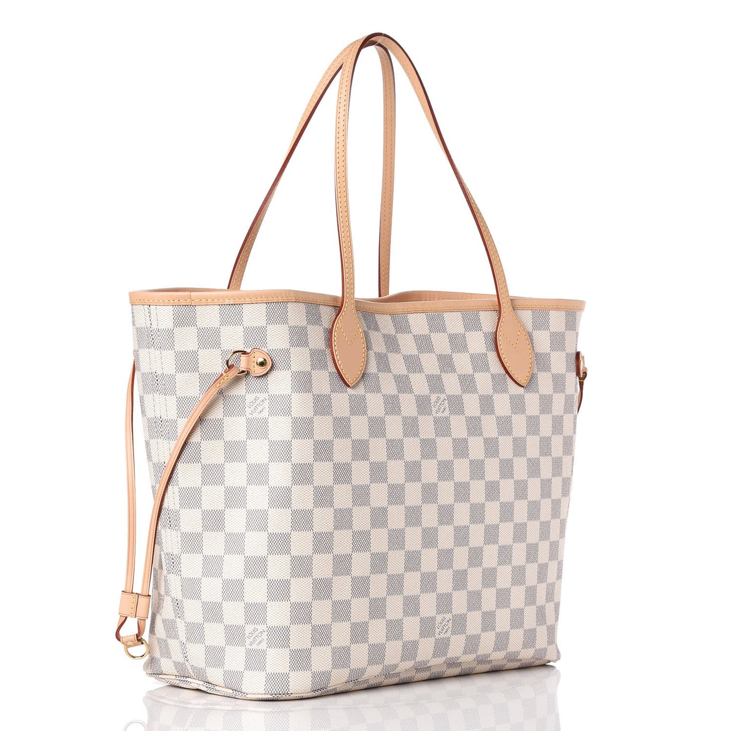 Damier Azur Neo Neverfull MM Rose Ballerine