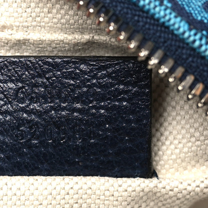 Gucci Monogram Multicolor Mini Retro Interlocking G Messenger Blue Rainbow Light Blue 7 of 9