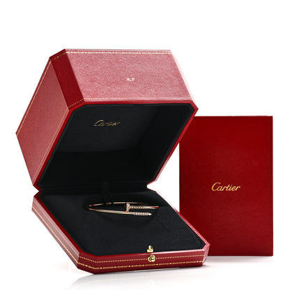 Cartier 18K Pink Gold Diamond Small Juste Un Clou Reverse Set Bracelet 18 5 of 5
