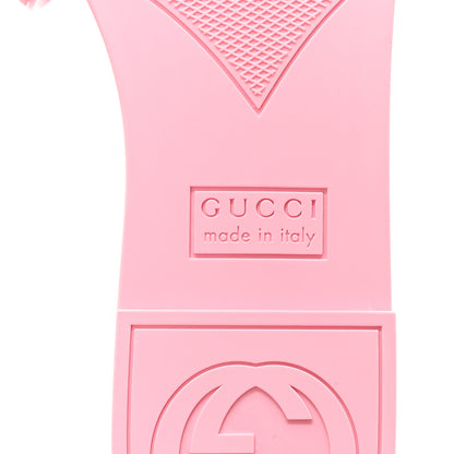 Gucci Rubber Interlocking G Womens Slide Sandals 38 Wild Rose 7 of 10