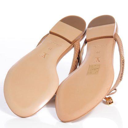 Louis Vuitton Leather Dice Flat Thong 35 US 6 5 of 8