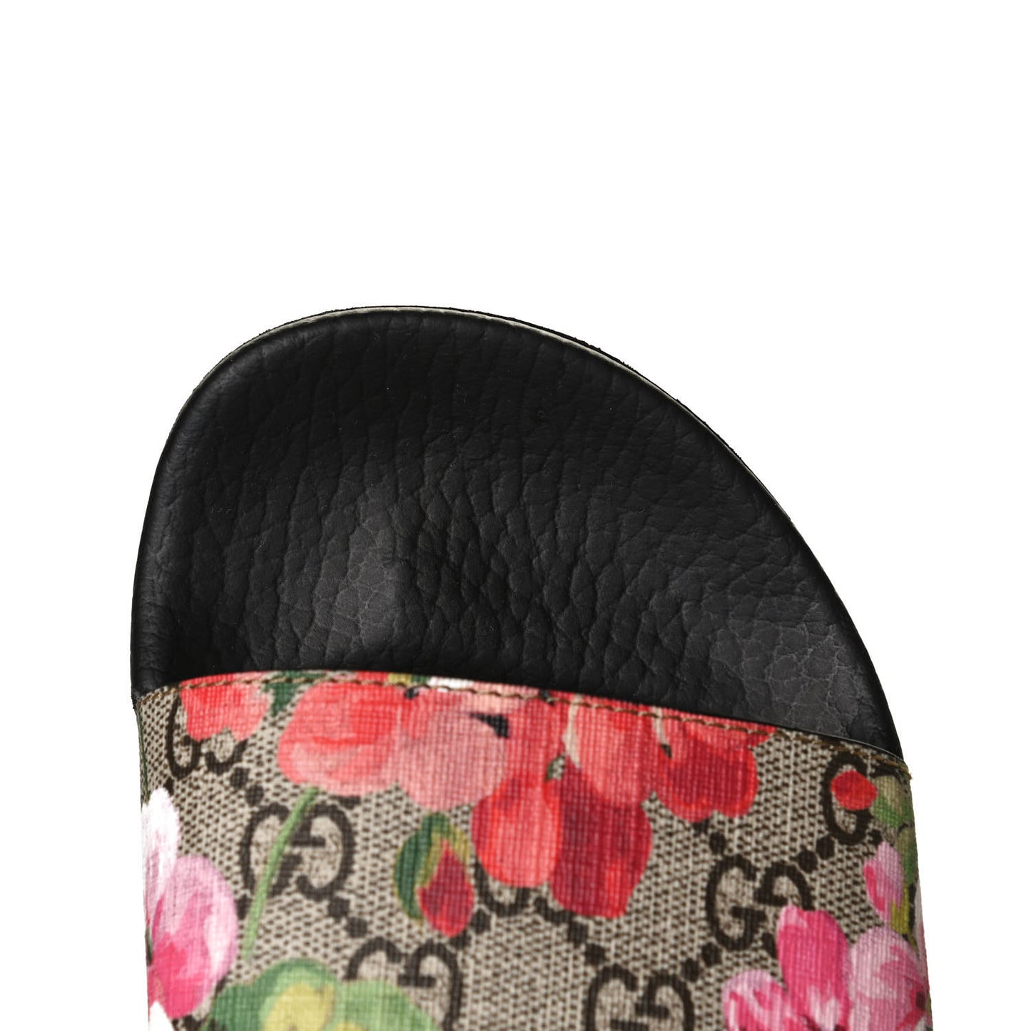 GG Supreme Monogram Blooms Slide Sandals 39 Beige Multicolor