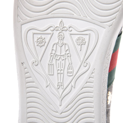 Gucci GG Supreme Monogram Bees Ayers Web Womens Ace Sneakers 37 Beige Oro Green Red 7 of 11