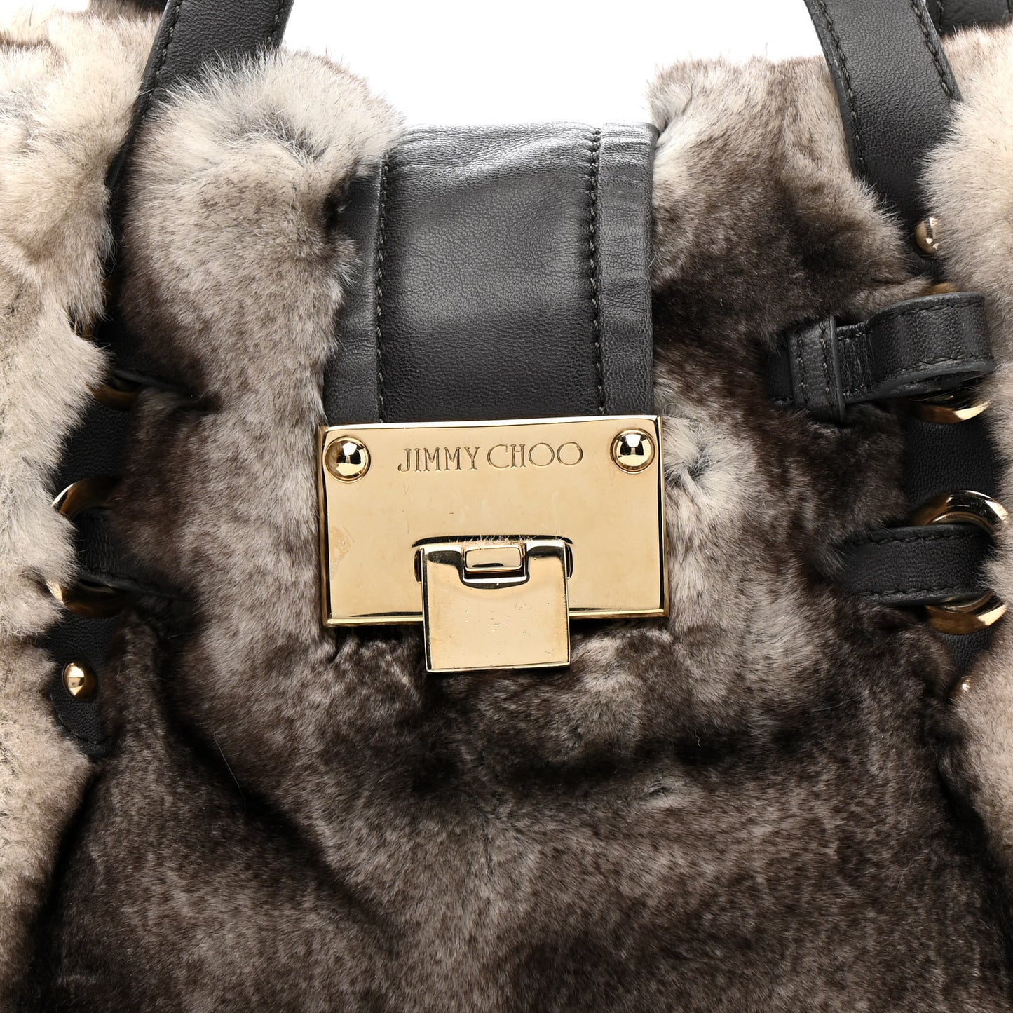 Chinchilla Fur Ramona White Grey