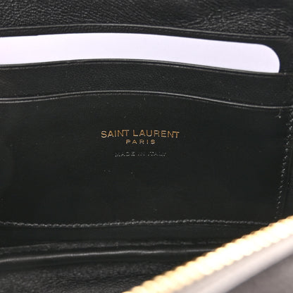 Saint Laurent Grain De Poudre Matelasse Monogram Mini Lou Camera Bag Fog 6 of 10
