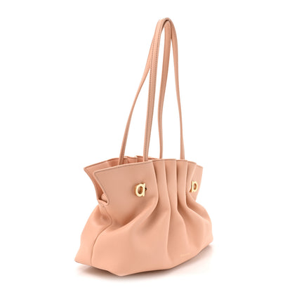 Salvatore Ferragamo Lambskin Small Dumpling Soft Bag Pink 3 of 9