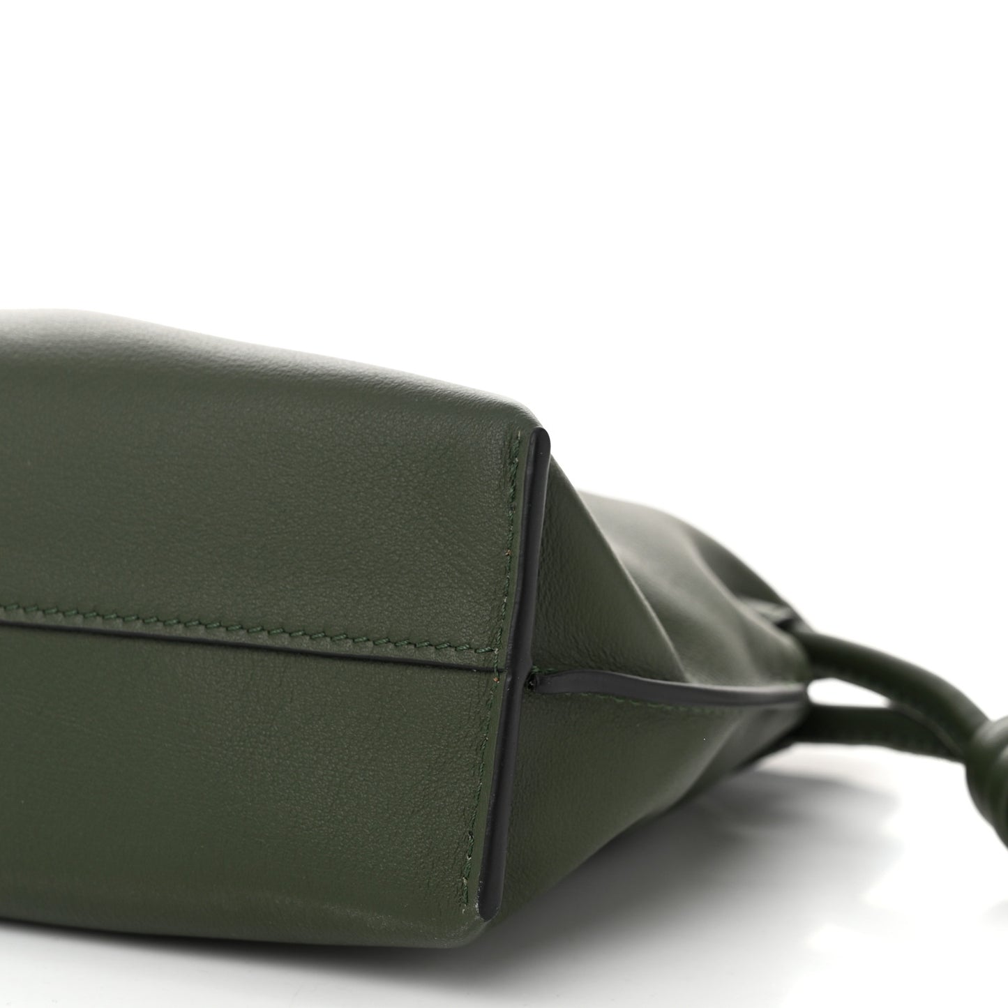 Calfskin Mini Flamenco Knot Bag Avocado