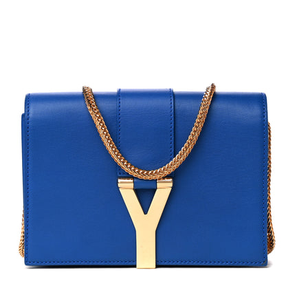 Saint Laurent Calfskin Small Classic Y Satchel Blue 1 of 4