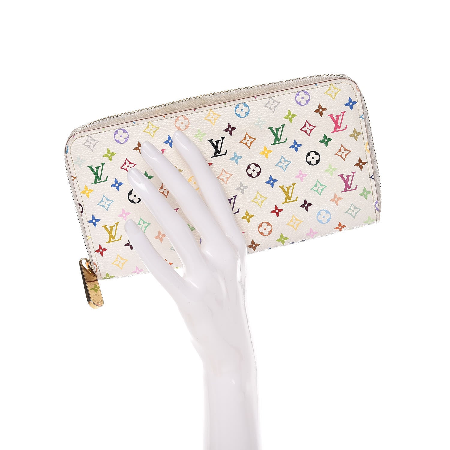 Louis Vuitton Monogram Multicolor Zippy Wallet White 2 of 13