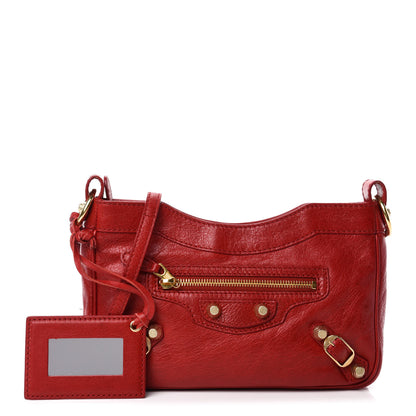 Balenciaga Agneau Giant 12 Gold Hardware Hip Rouge Lipstick 1 of 10