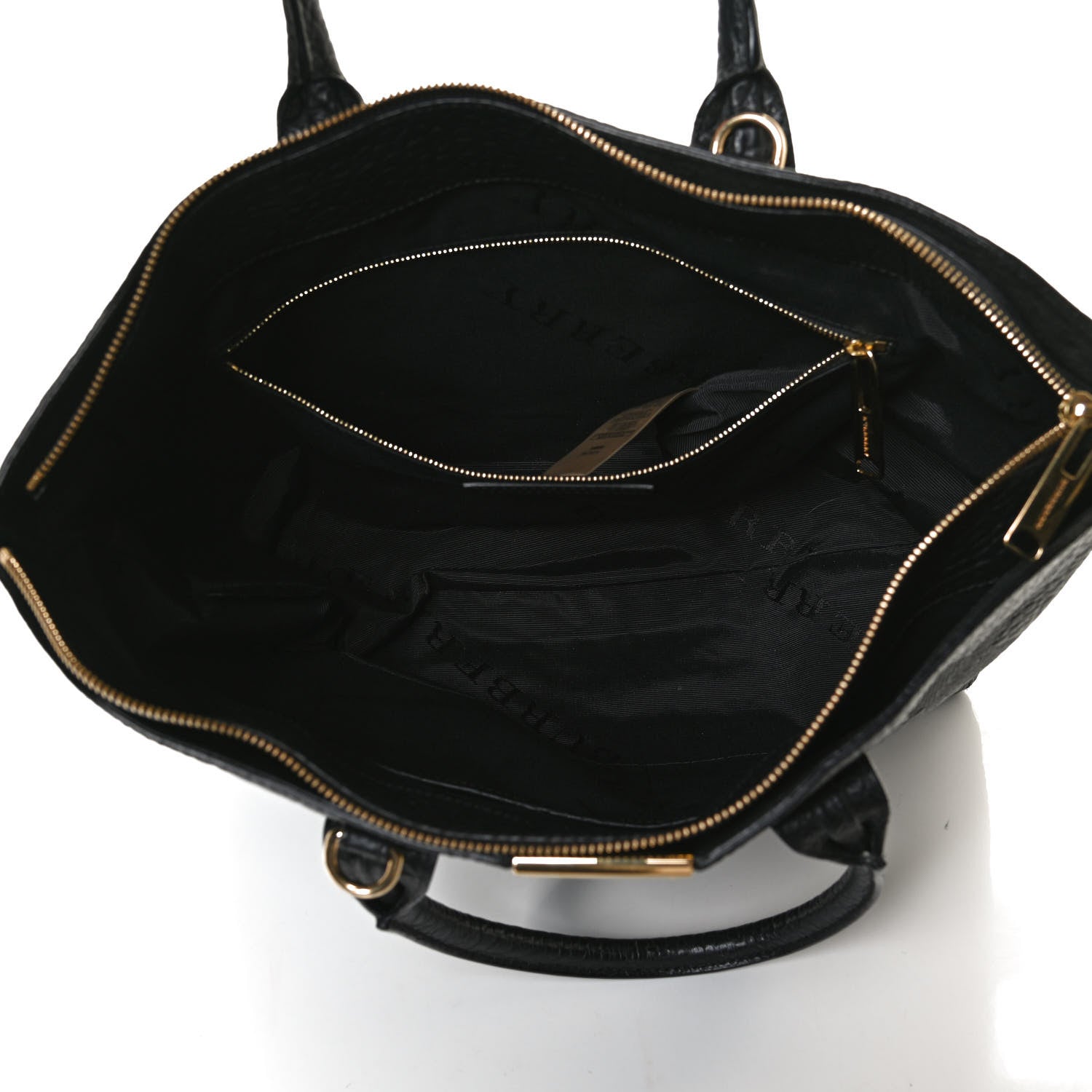 Burberry Signature Grain Medium Dewsbury Tote Black 5 of 16