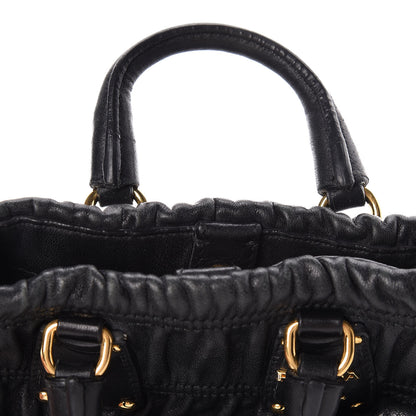 Prada Nappa Gaufre Mini Crossbody Bag Black 14 of 16