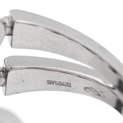 Bulgari 18K White Gold Diamond Lucia Ring 52 6 4 of 4