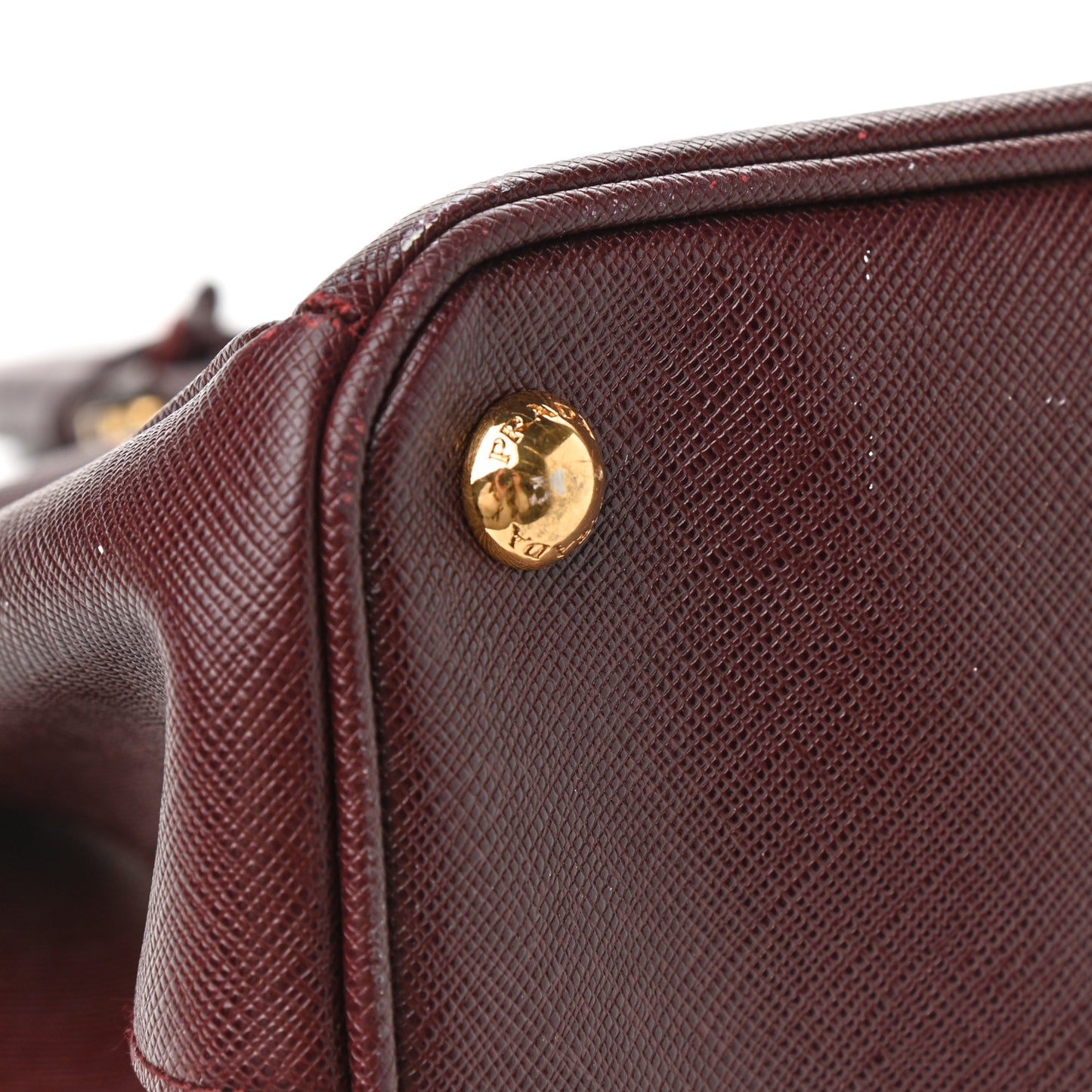 Saffiano Small Galleria Double Zip Tote Granato