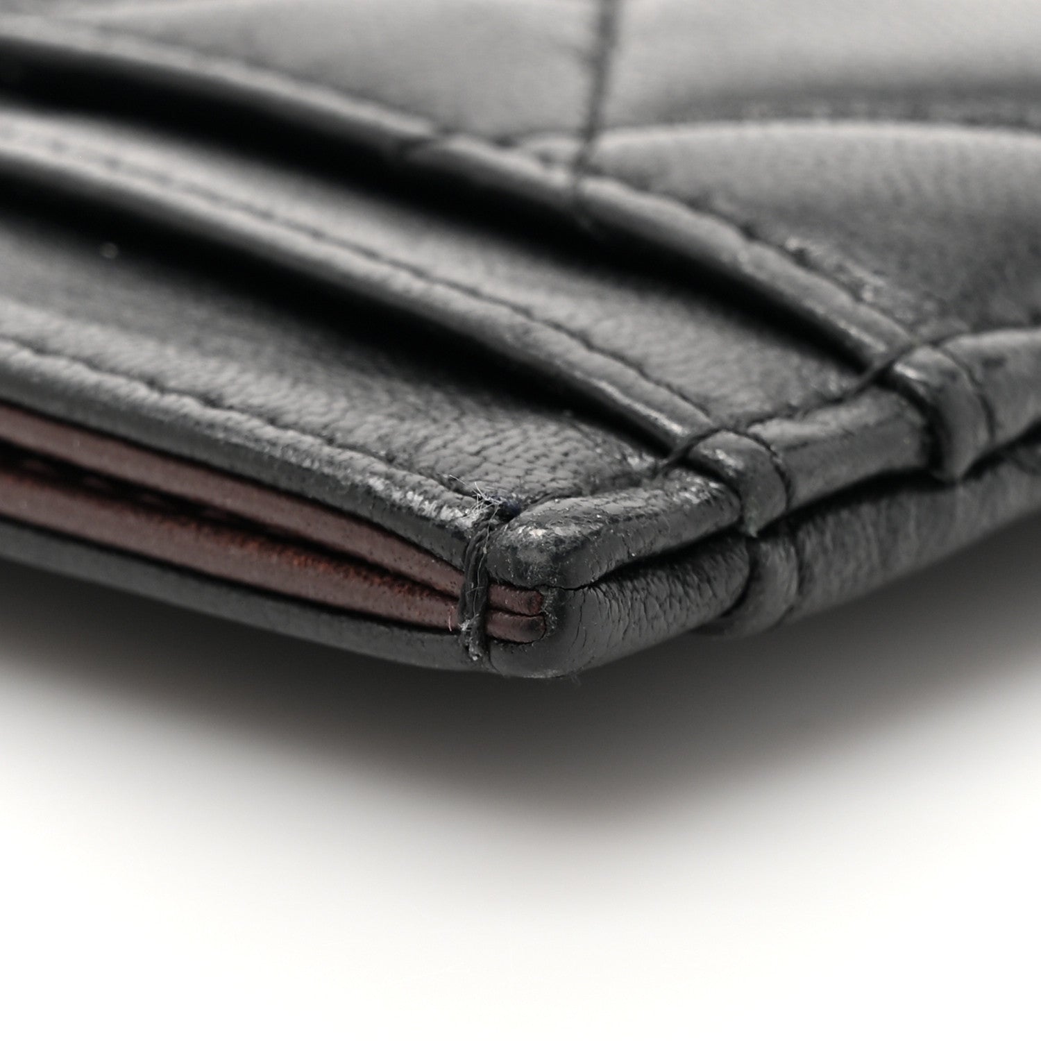 Chanel Lambskin Quilted Card Holder Black 11 of 12