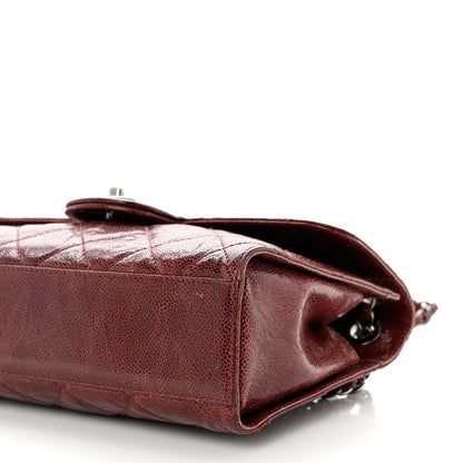 Chanel Crumpled Grained Calfskin Medium CC Crave Flap Bordeaux 10 of 10