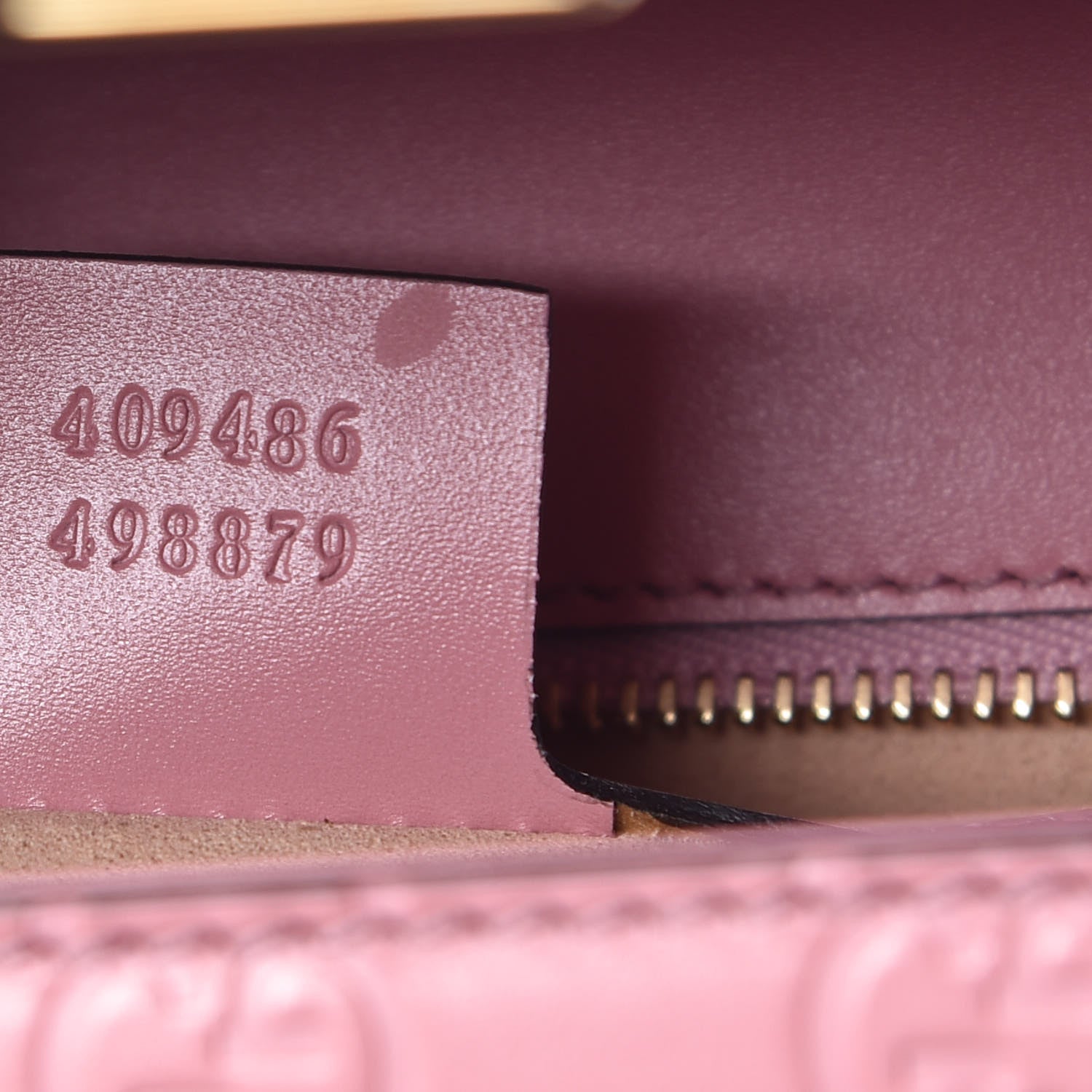 Gucci Guccissima Signature Medium Padlock Shoulder Bag Rose Baby Candy 7 of 9