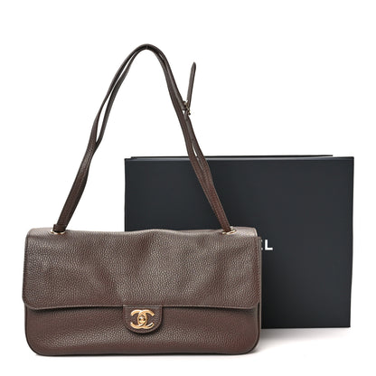 Chanel Grained Calfskin Small Souplissimo Maxi Flap Brown 10 of 10