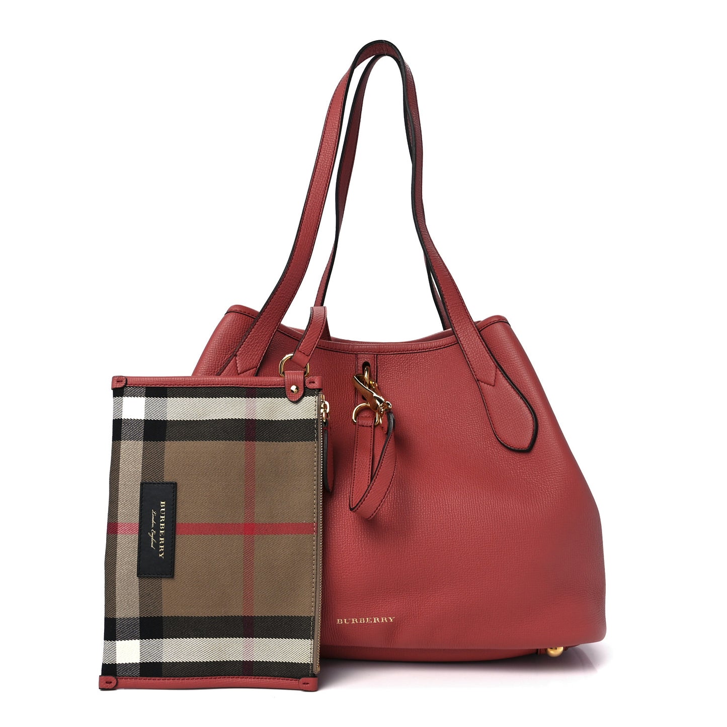 Grainy Calfskin Medium Honeybrook Tote Pink