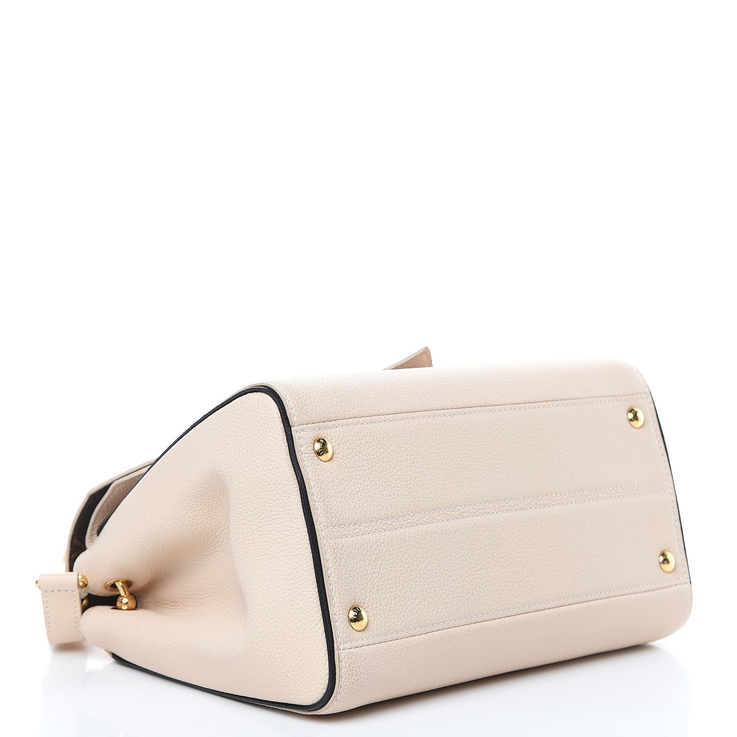 Louis Vuitton Grained Calfskin Monogram Double V Creme 4 of 8