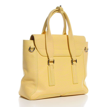 3.1 Phillip Lim 3.1 Textured Calfskin Medium Pashli Satchel Pollen Buff 3 of 12