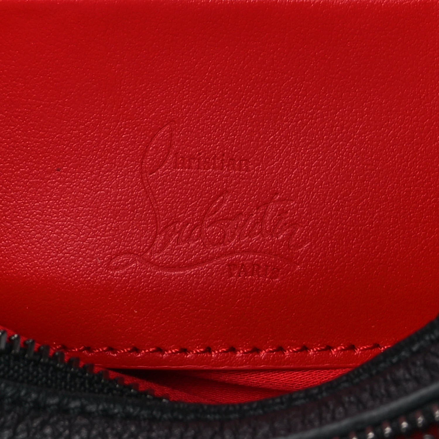 Christian Louboutin Calfskin Santiago Shoulder Bag Black 5 of 8