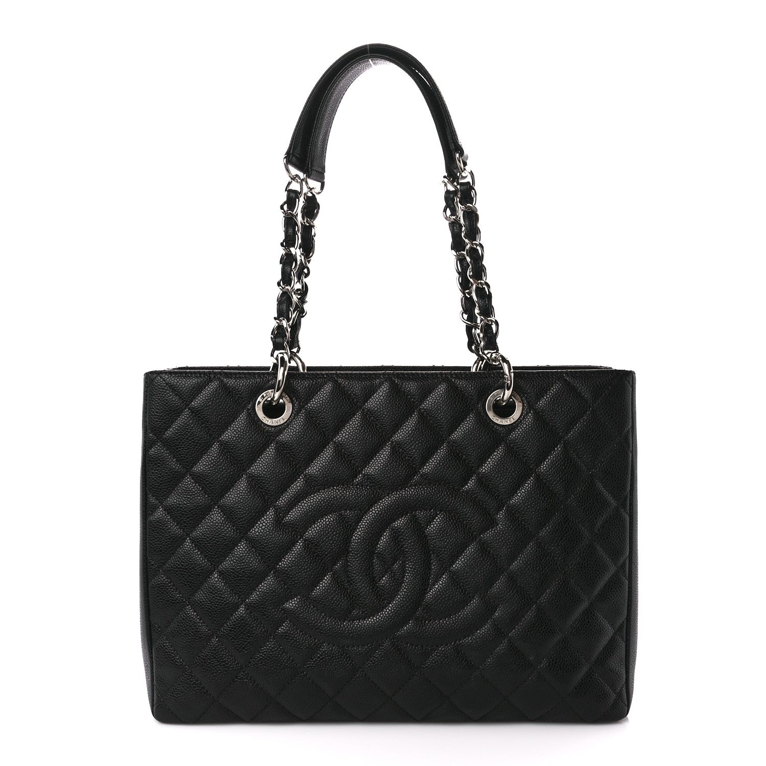Chanel Caviar Quilted Grand Shopping Tote GST Black 1 of 11