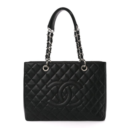 Chanel Caviar Quilted Grand Shopping Tote GST Black 1 of 11