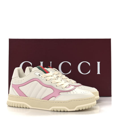 Gucci Calfskin Womens Re-Web Sneakers 36.5 White Pink 10 of 10