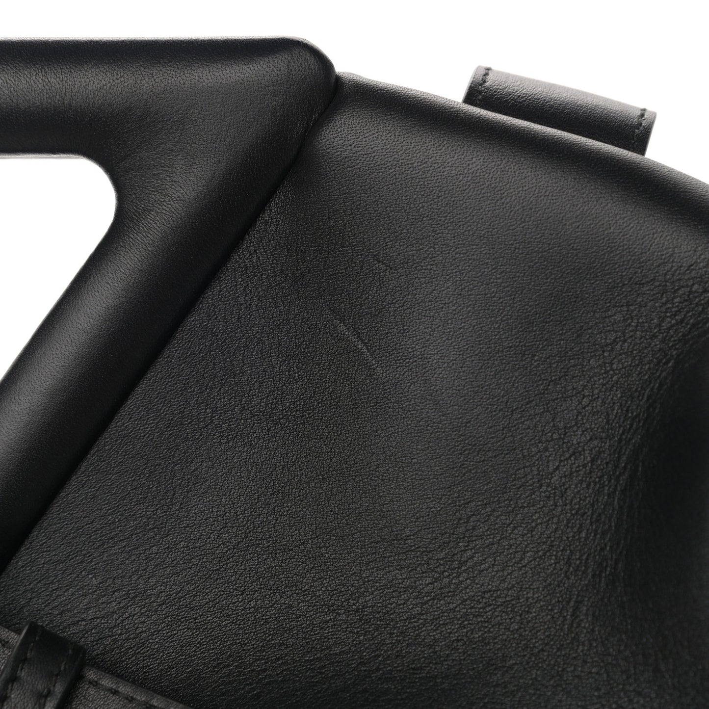 Calfskin Large The Point Triangle Bag Black