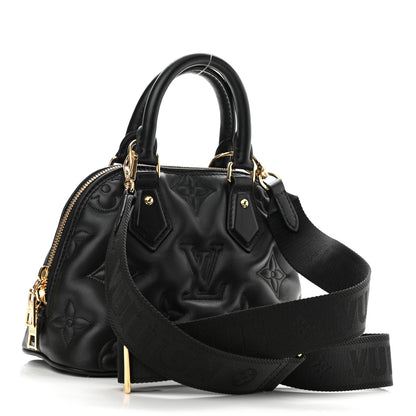 Louis Vuitton Calfskin Bubblegram Alma BB Black 3 of 7
