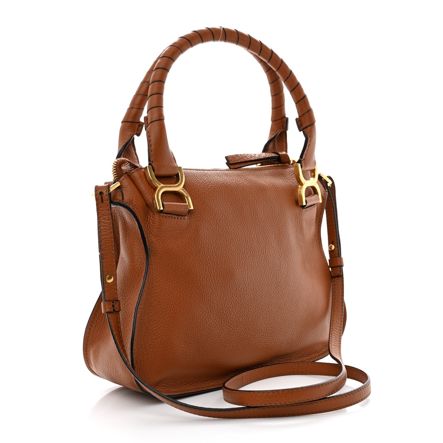 Chloe Calfskin Small Marcie Satchel Tan 3 of 20