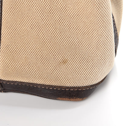 Hermes Toile Buffalo Garden Party Tote 30 TPM Marron Fonce 14 of 19