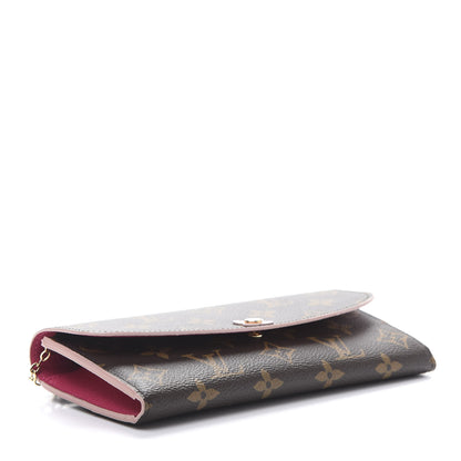 Louis Vuitton Monogram Bloom Flower Emilie Wallet 4 of 7