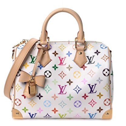 Louis Vuitton LV X TM Monogram Multicolor Speedy Bandouliere 25 White 1 of 10