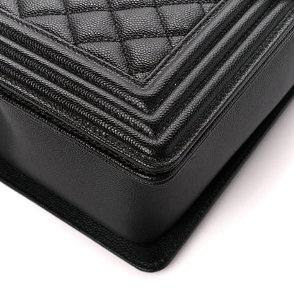 Chanel Caviar Quilted New Medium Boy Flap Black 10 of 11