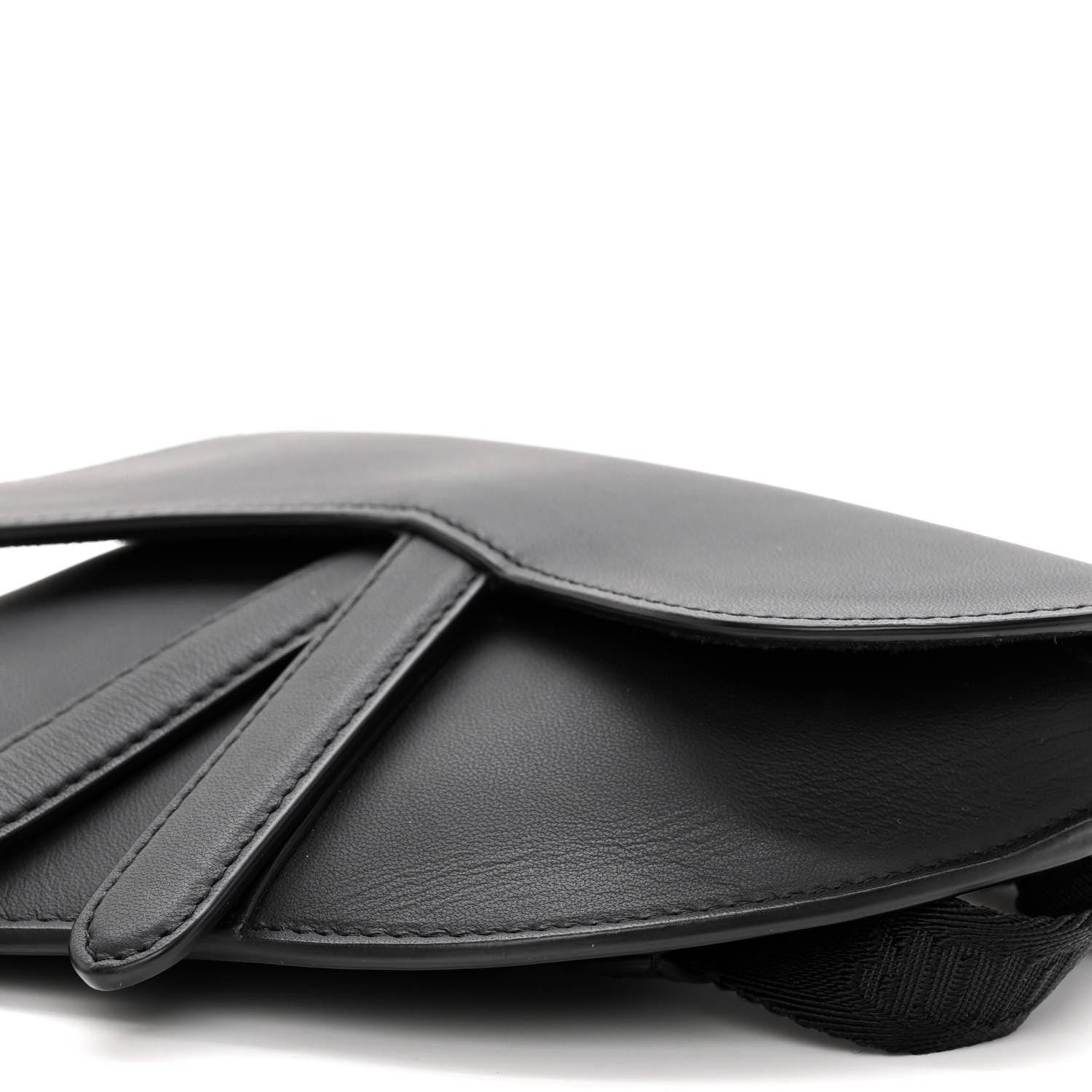 Christian Dior Ultra Matte Calfskin Saddle Belt Bag Black 9 of 10